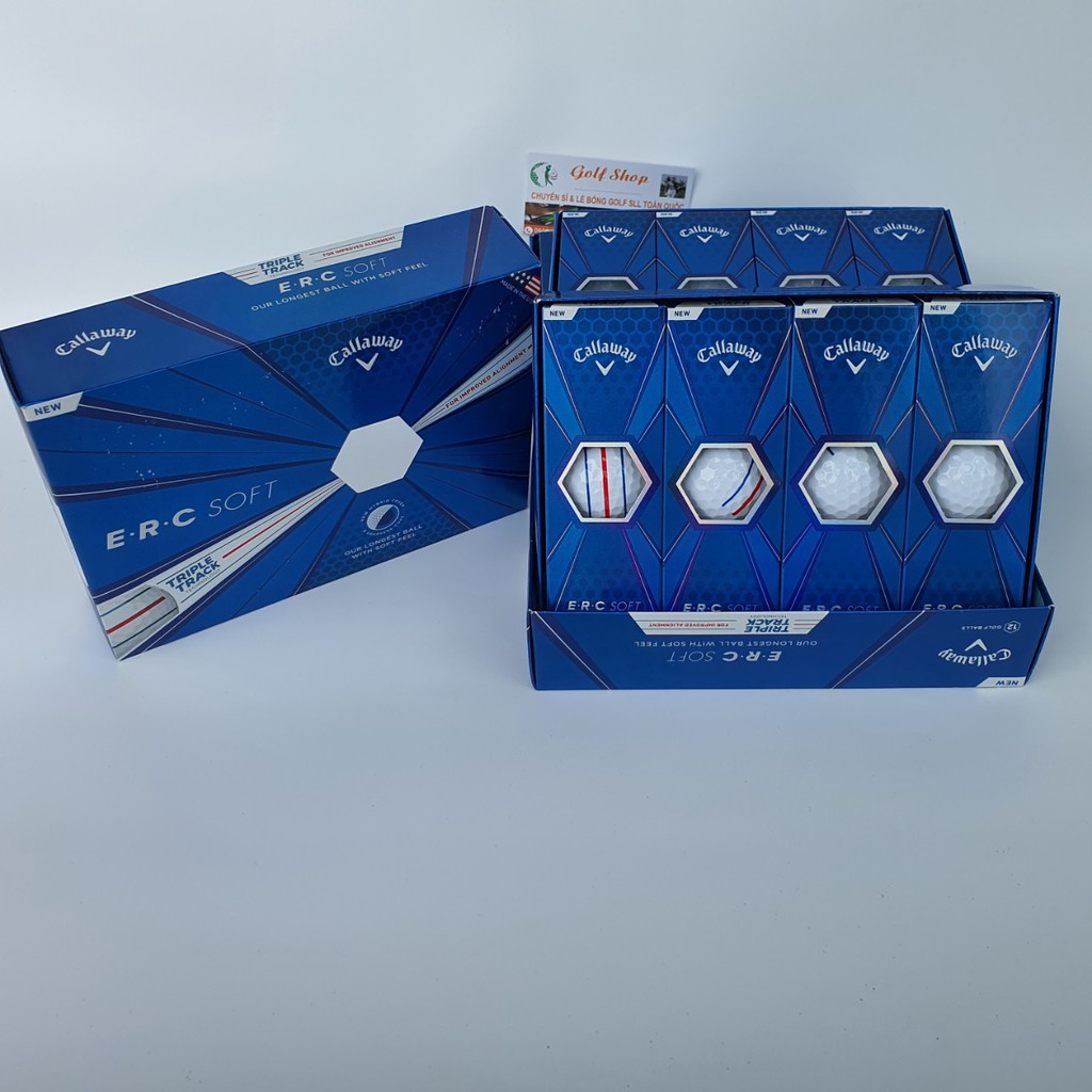 1 Hộp Bóng Golf Callaway 3 sọc đỏ Hàng Mới Chính Hãng