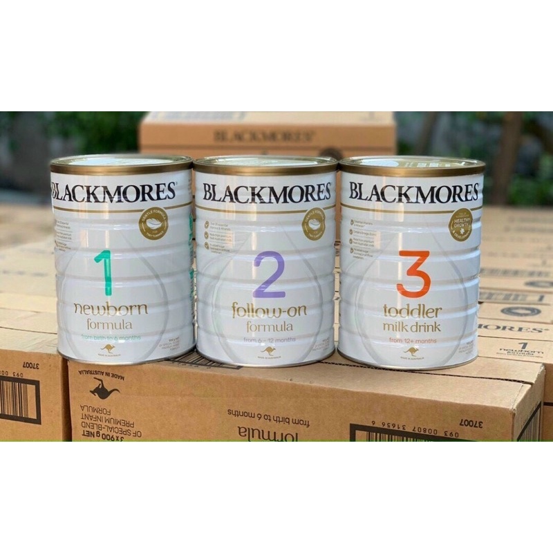 Sữa BLACKMORE Úc số 1, số 2, số 3 900gr (mẫu mới đi air)