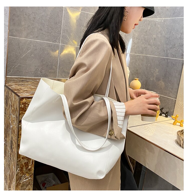 Túi Xách JASMIN NOIR Da PU Sức Chứa Lớn Kiểu Dáng Thời Trang Phong Cách Vintage Dành Cho Nữ