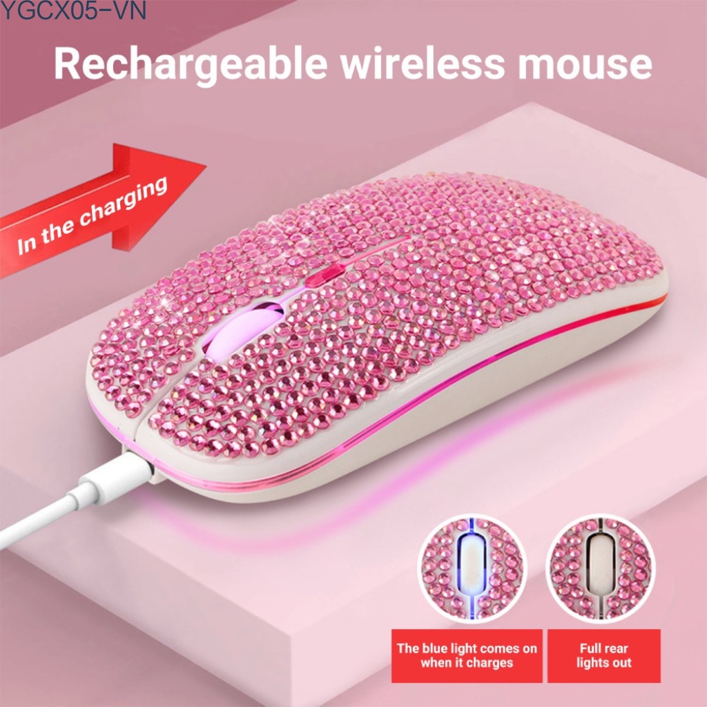 Chuột Bluetooth Không Dây 2.4ghz Hình Viên Kim Cương | BigBuy360 - bigbuy360.vn