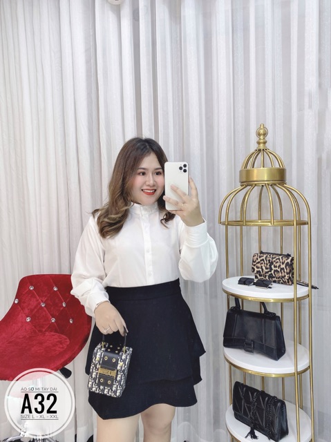 Bigsize Áo sơ mi tay dài A32