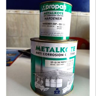 Epoxy sơn lót chống rỉ Metalkote  bộ 2 thành phần 1lít và 5l
