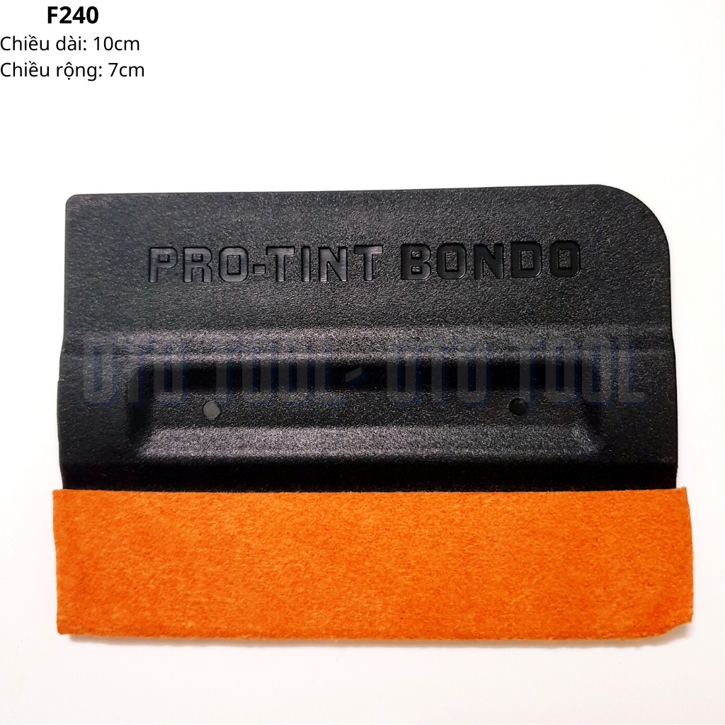 Gạt dán Decal ô tô có nam châm lưỡi bọc da lộn OTO TOOL F240