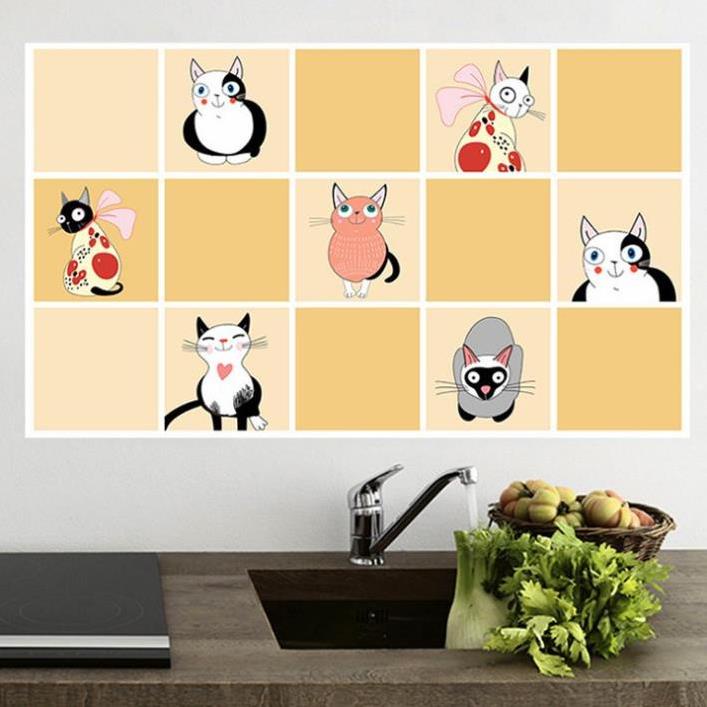 Giấy dán tường nhà bếp miếng dán bếp chống bắn dầu mỡ chịu nhiệt cao MS2459
