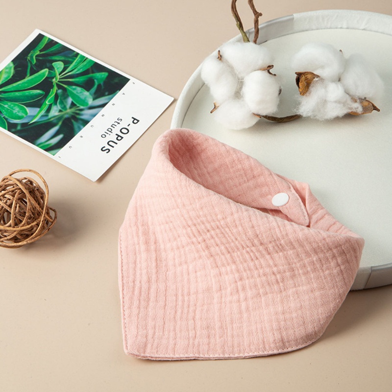 Yếm Ăn Cotton Mềm Mại Hình Tam Giác Cho Bé