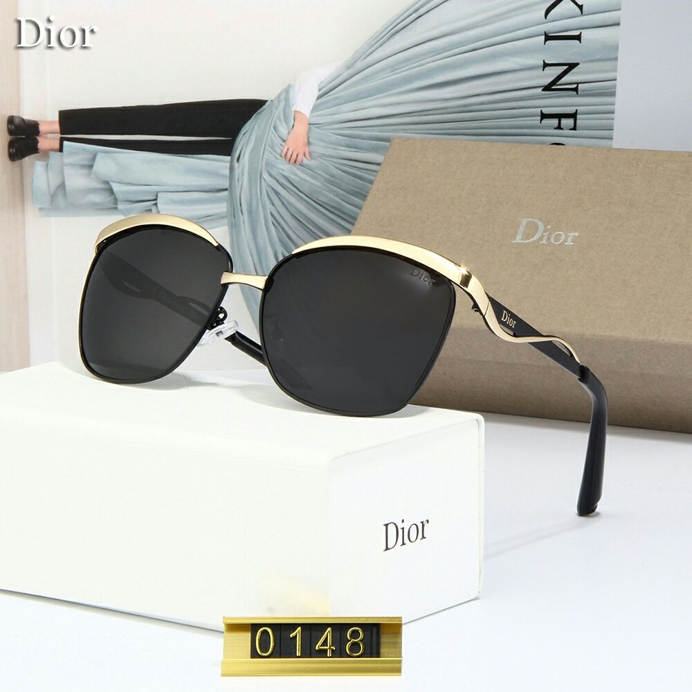 High-end Dior_ Kính râm 2021 Kính râm phân cực nam và nữ mới của Hàn Quốc Cặp đôi hợp thời trang Du lịch ngoài trời Kính râm lái xe