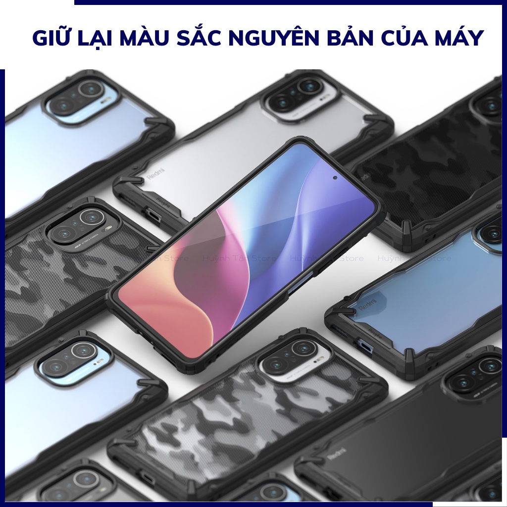 Ốp lưng redmi k40 k40 pro poco f3 f3 pro RINGKE chính hãng trong suốt chống sốc FUSION X chống ố vàng huỳnh tân store