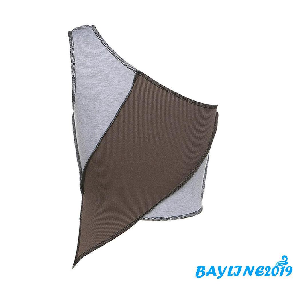 Áo Thun Gân Tay Dài 1 Vai Quyến Rũ Cho Nữ