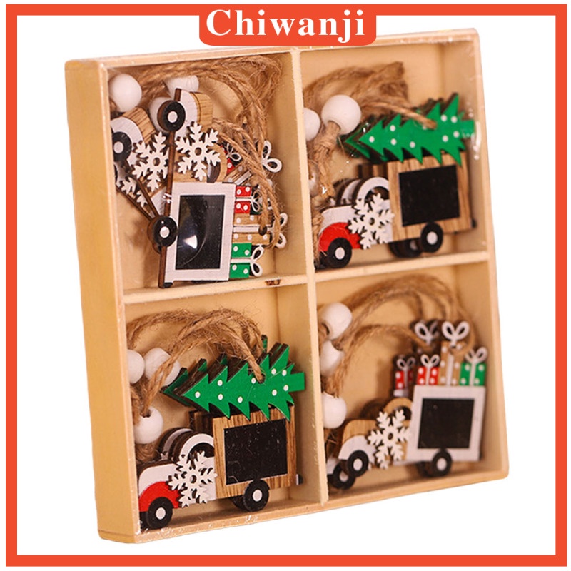 Set 12 Đồ trang trí ông già Noel/người tuyết/tuần lộc trang trí cây thông Noel