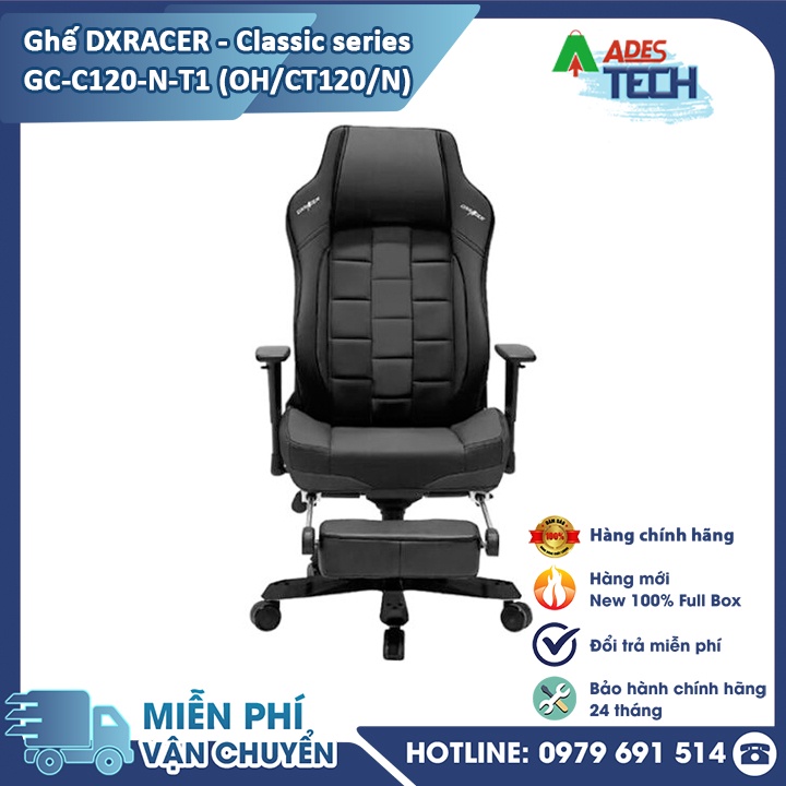 Ghế DXRACER - Classic series GC-C120-N-T1 (OH/CT120/N) - HÀNG CHÍNH HÀNG CHẤT LƯỢNG - phiên bản mới 2021