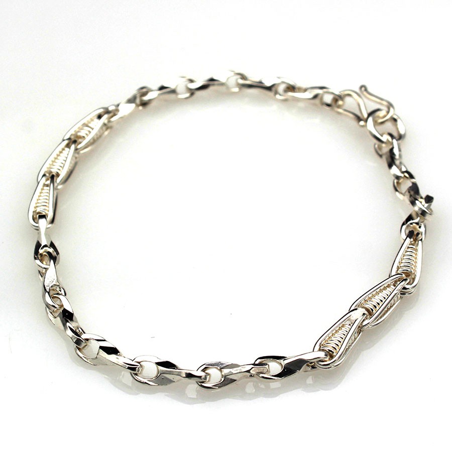 Lắc Tay Trẻ Em Bạc Hiểu Minh LTE067
