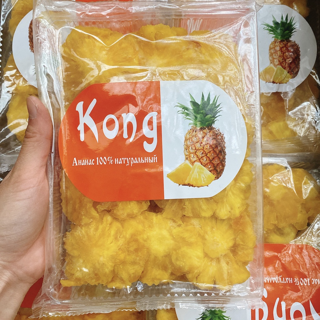 Mứt dứa thái lát sấy khô nguyên vị siêu thơm ngon
