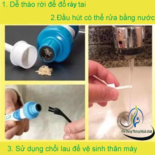 Máy Hút Ráy Tai, Máy Lấy Ráy Tai tự động Nhật Bản DeoCross, Thiết bị tiện dụng cho người thân bạn (Tặng kèm 1 đầu hút)