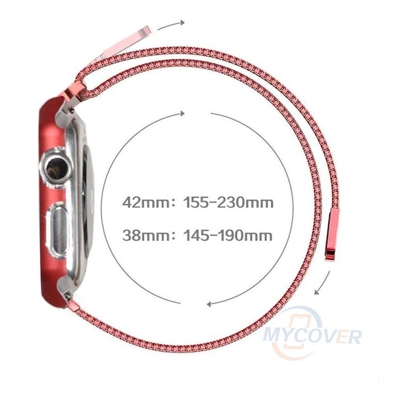 2019 Apple Watch + Strap Series 6 SE 5 4 3 2 1 for Iwatch 38mm 42mm 40mm 44mm Milan Stainless Steel Strap Set