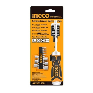 Bộ tua vít 15 đầu ingco akisd1508