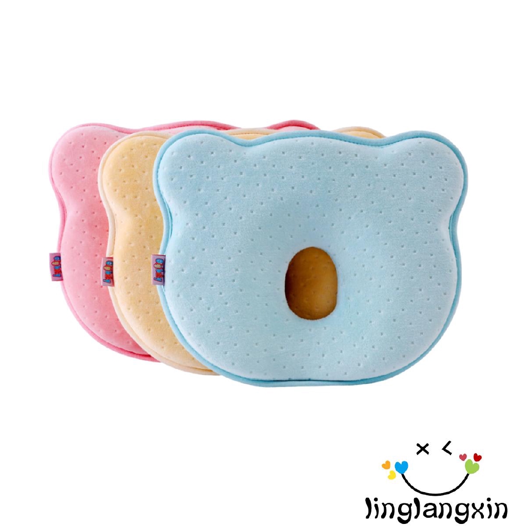 Gối cotton mềm cố định đầu khi ngủ chống lăn dành cho bé