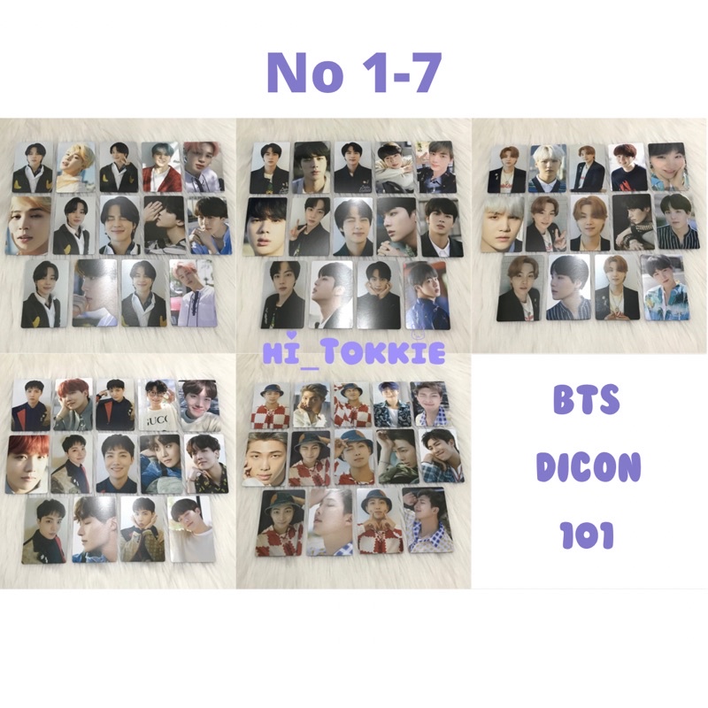 Đĩa Nghe Nhạc BTS DICON 101 No. 1-7 jimin suga Jhopejoon jungkook taehyung PC