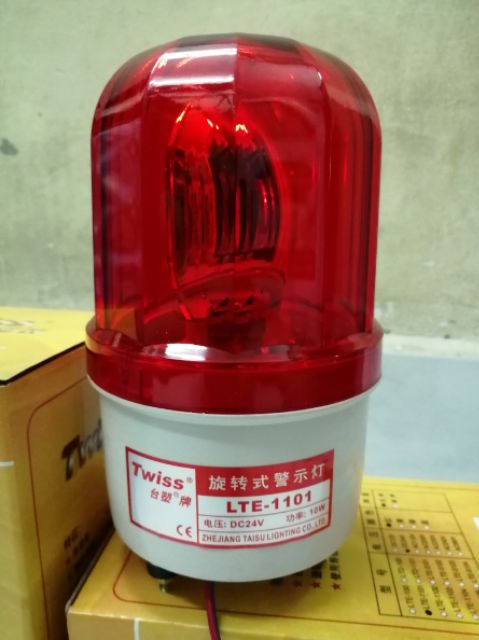 Đèn quay cảnh báo công trường có còi 12V, 220v,24vol LTE-1101J