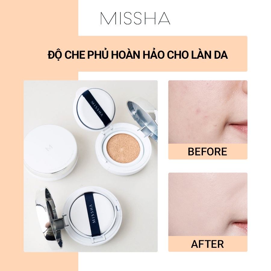 Phấn Nước Missha NEW EDITION Che Phủ Hoàn Hảo M Magic Cushion SPF 50+ PA+++ 15g