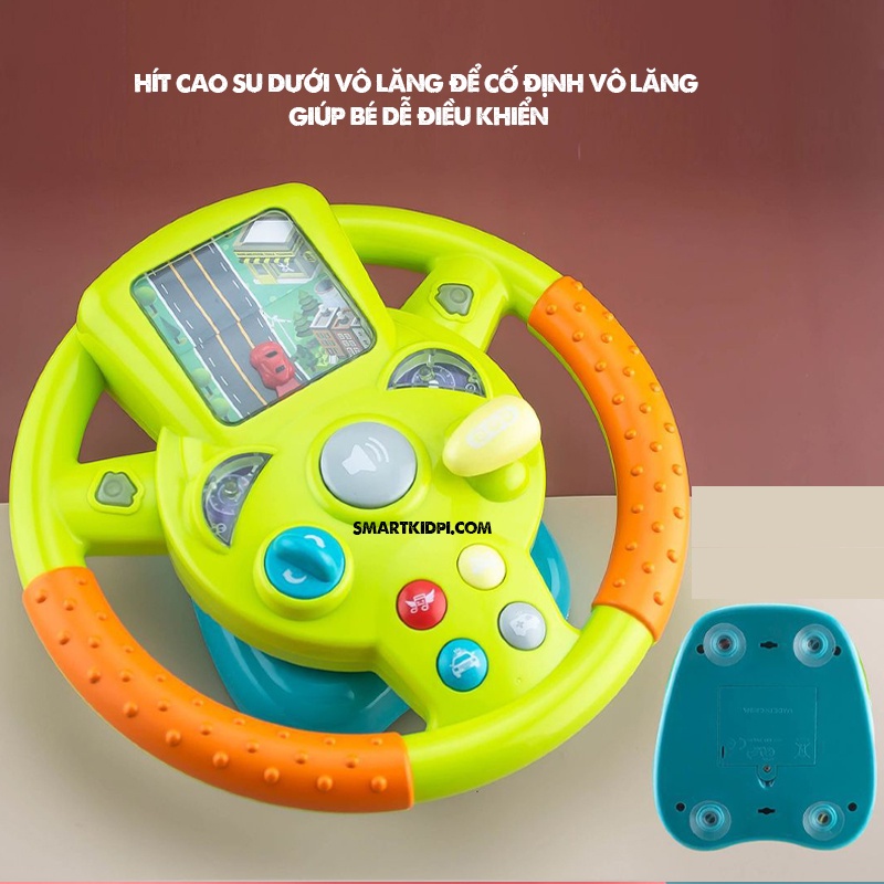 Đồ chơi Vô Lăng Tập Lái Cho Bé hàng cao cấp, Vô Lăng Giả Lập Lái Xe Nhiều Hiệu Ứng, Nhựa ABS Bền Bỉ, An Toàn
