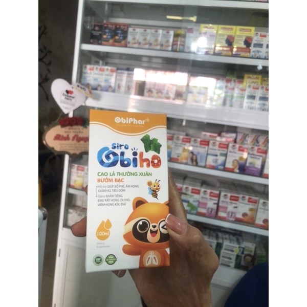 Siro Obiho cao lá Thường Xuân bướm bạc  hỗ trợ tiêu đờm - CN24