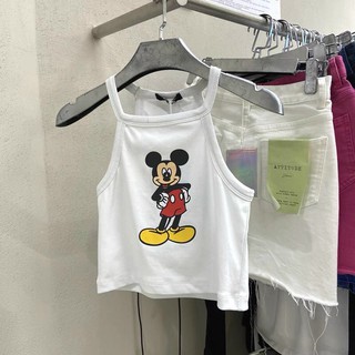 Áo yếm len 2 dây Mickey