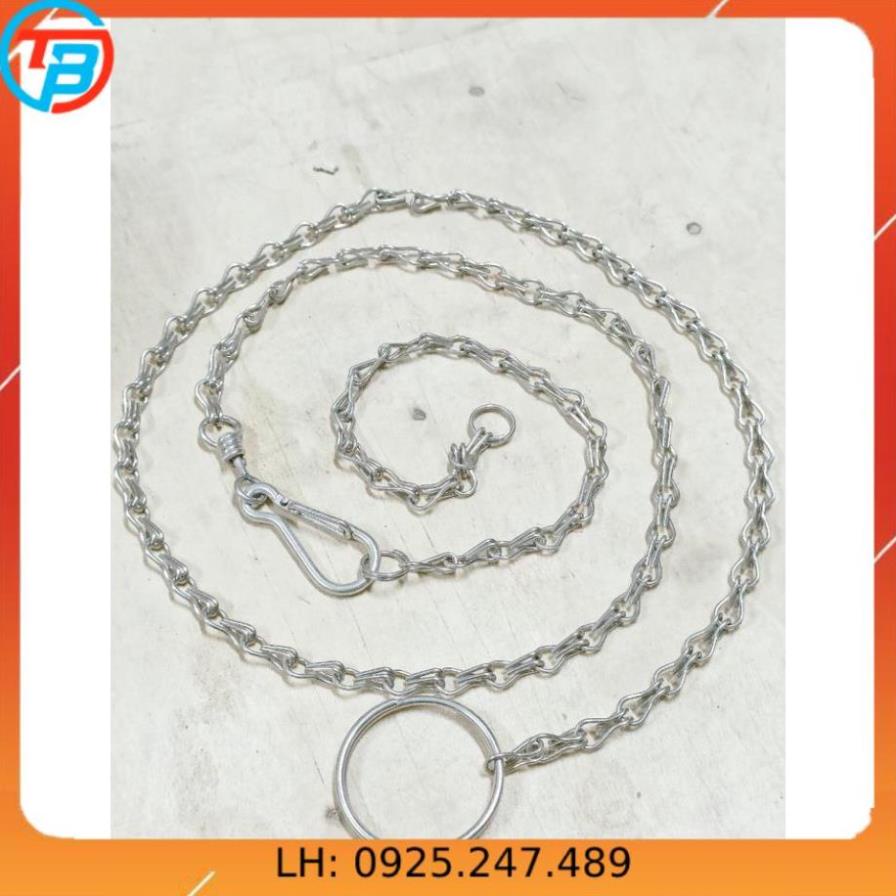 Dây xích cho mèo INOX - Số 3 - Dài 1.4 mét CÁP THÉP Thái Bình VinàN