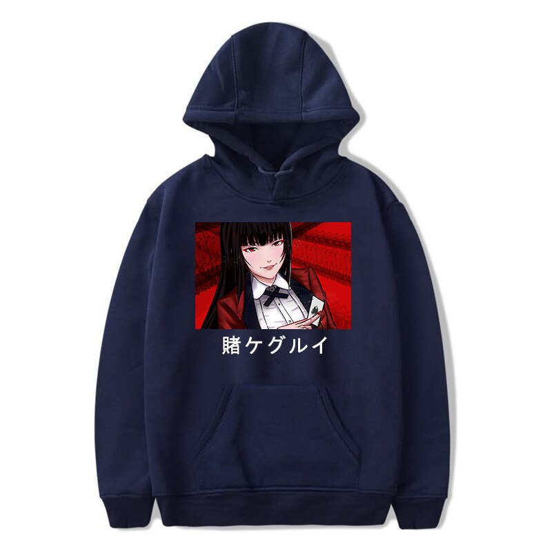 Winter Kakegurui Cool Oversized Sweatshirt Men And Women Harajuku Hoodies Warm Pullover Fashion Womens Korean Long Sleeve Style