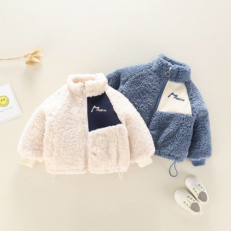 Áo Khoác Lông Cừu Bé Trai Và Bé Gái 8-30kg Thời Trang Thu Đông LABI BABY