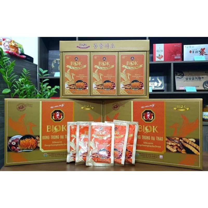[ HÀNG MỚI VỀ ] Nước Đông Trùng Hạ Thảo Biok Hộp 15 Gói * 70ml