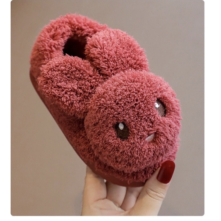 Dép giày bông hình thú cho bé trai bé gái đi trong nhà