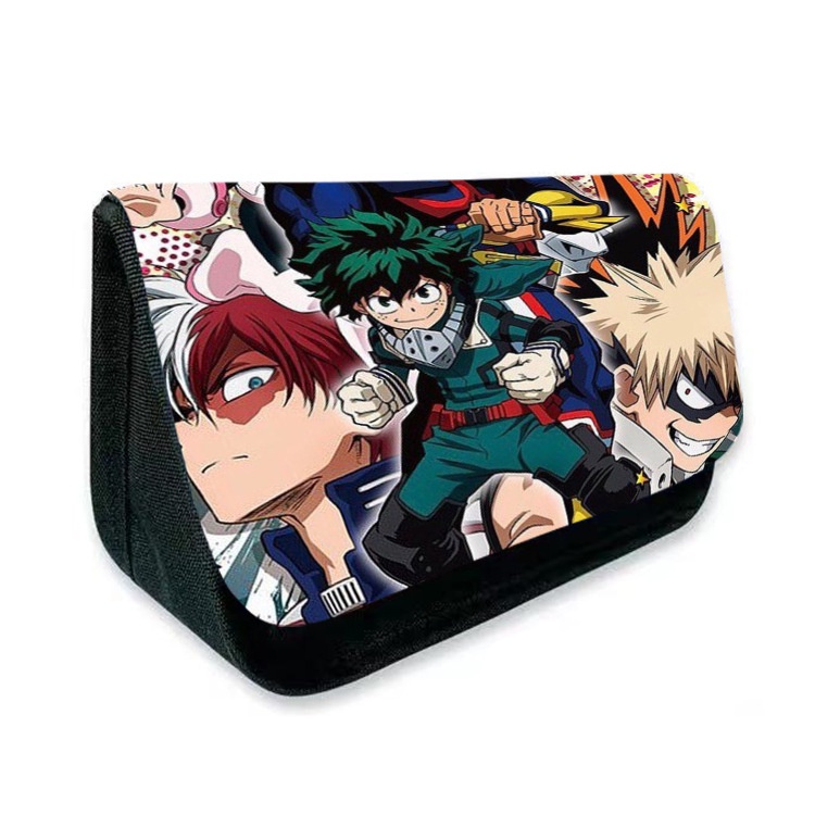 Hộp Đựng Bút In Hoạt Hình My Hero Academia Deku Hai Lớp Đa Năng Cho Học Sinh