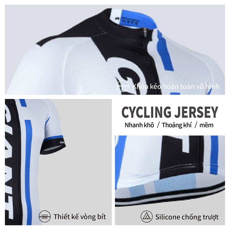 Quần áo xe đạp GIANT Mens Breathable Short Sleeve Gel Padded Short Bicycle Ride Pants