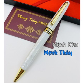 [RẺ VÔ ĐỊCH] Bút ký khảm trai ngọc Trắng VIP - Bút ký cao cấp