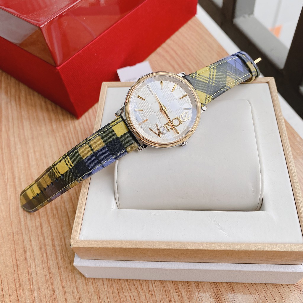 Đồng hồ nữ chính hãng Versace VE8100118 - Máy Quartz pin Thụy Sĩ - Kính Sapphire - Dây da bê