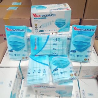 ♻️Siêu phẩm 50 khẩu trang VinaFaceMask Giấy kháng khuẩn chất lượng cao/50 pcs Disposable FaceMask export