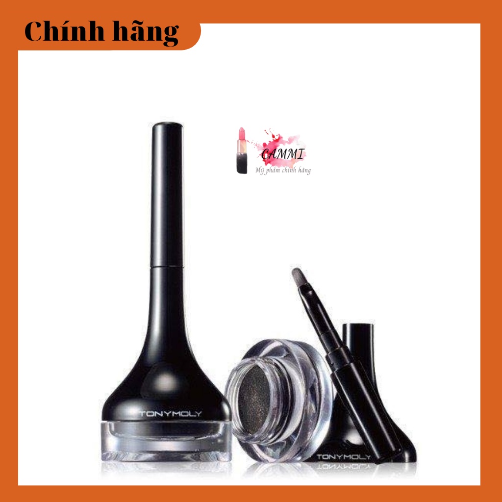 Gel Kẻ Mắt Tonymoly Backstage Gel Eyeliner 4g kèm chổi kẻ chống trôi 24h