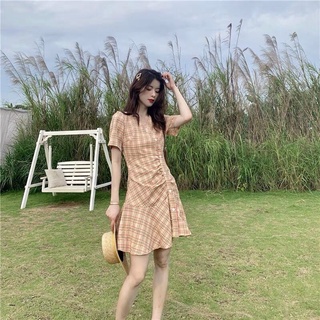 Đầm kate đuôi cá rút dây siêu xinh