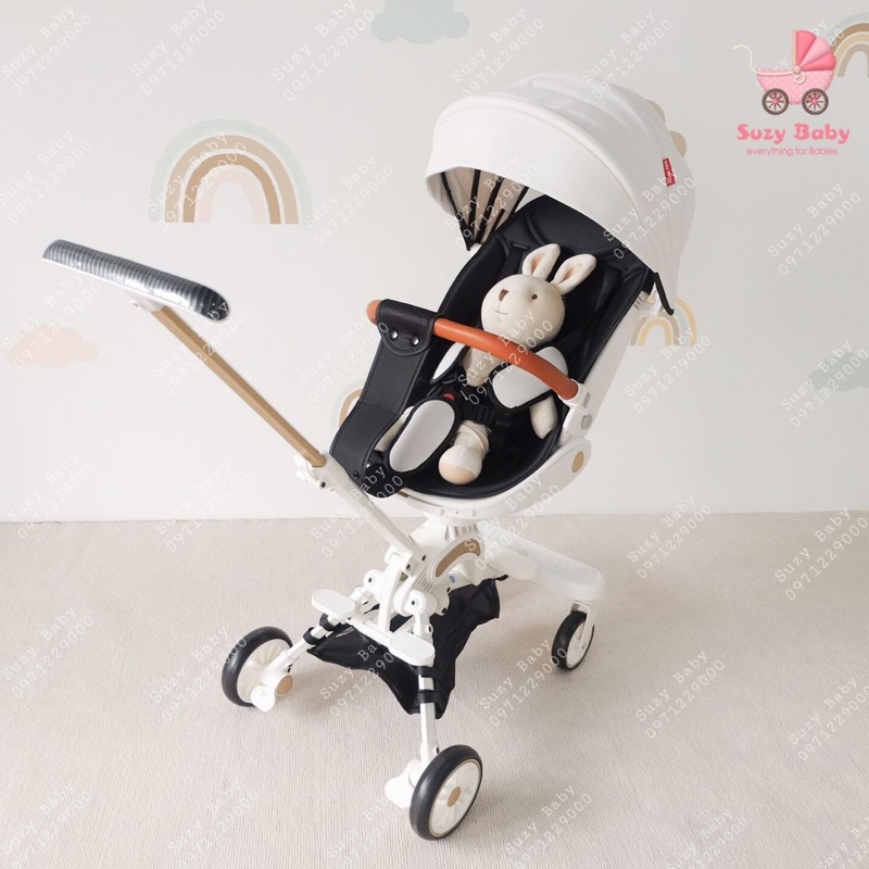 XE ĐẨY CAO CẤP GẤP GỌN MONMON XOAY 2 CHIỀU GHẾ CÓ CHẾ ĐỘ NGẢ NẰM CHO BÉ TỪ SƠ SINH, Suzy baby