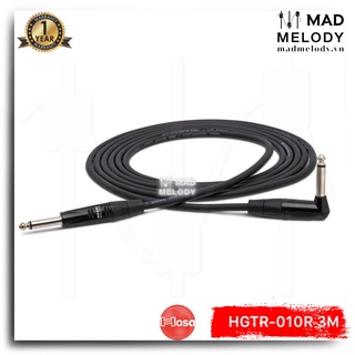 Hosa pro guitar cable hgtr-010r (3m) (rean straight - right-angle) [dây cáp ghita đầu gập chất lượng, new & chính hãng]