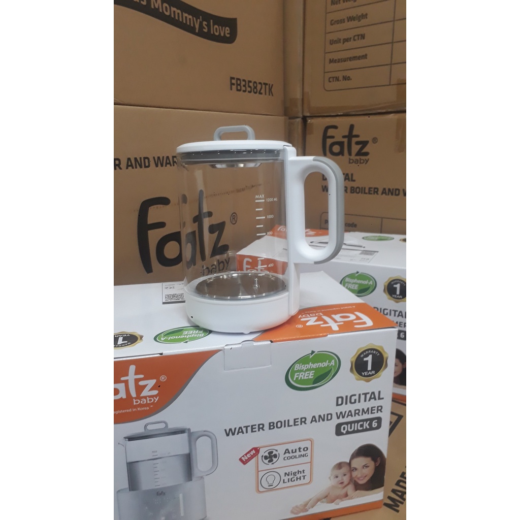 Phụ kiện bình thuỷ tinh cho máy đun hâm nước điện tử Fatz baby FB 3505Sl/3502SL/3514cy/3515CY/QUICK5/QUICK6chính hãng