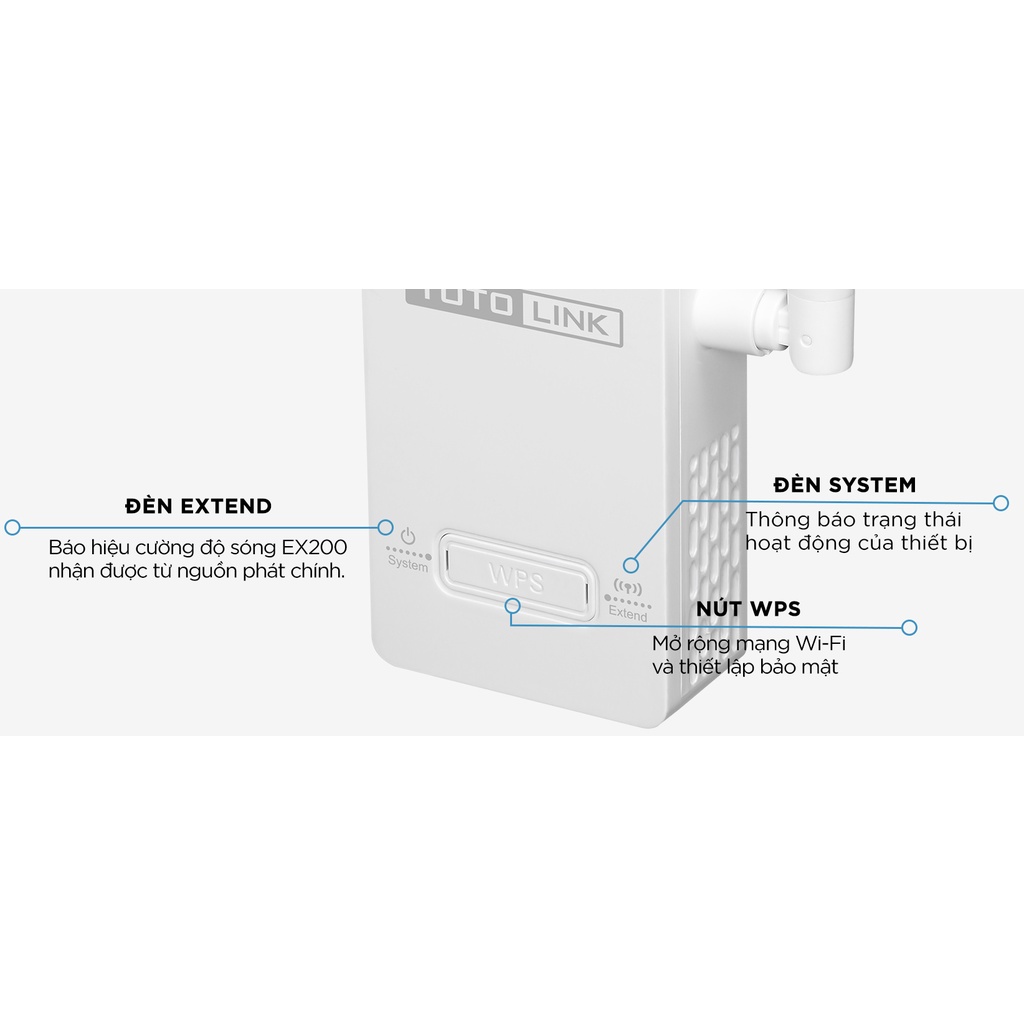 Bộ Kích Sóng Wifi cực mạnh chính hãng Totolink EX200 Mercusys 3 râu MW300RE Tốc Độ 300Mbps - Bảo Hành 2 Năm 1 Đổi 1