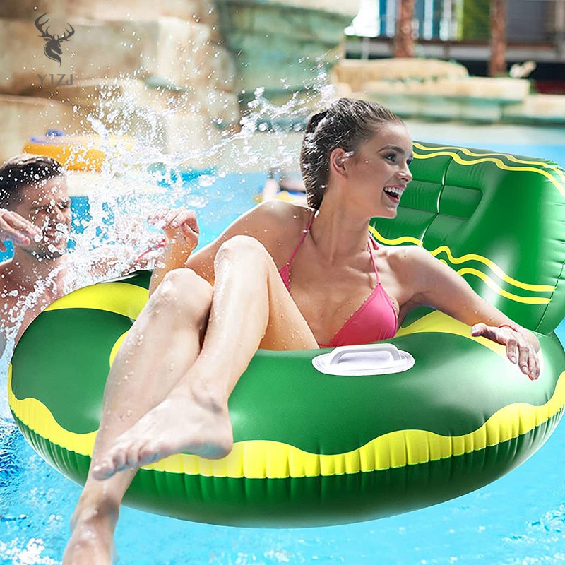 COD&amp; Inflatable Pool Float Raft with Cup Holder and Handles Multi-Purpose Portable Long Lasting Convenient for Adults Kids