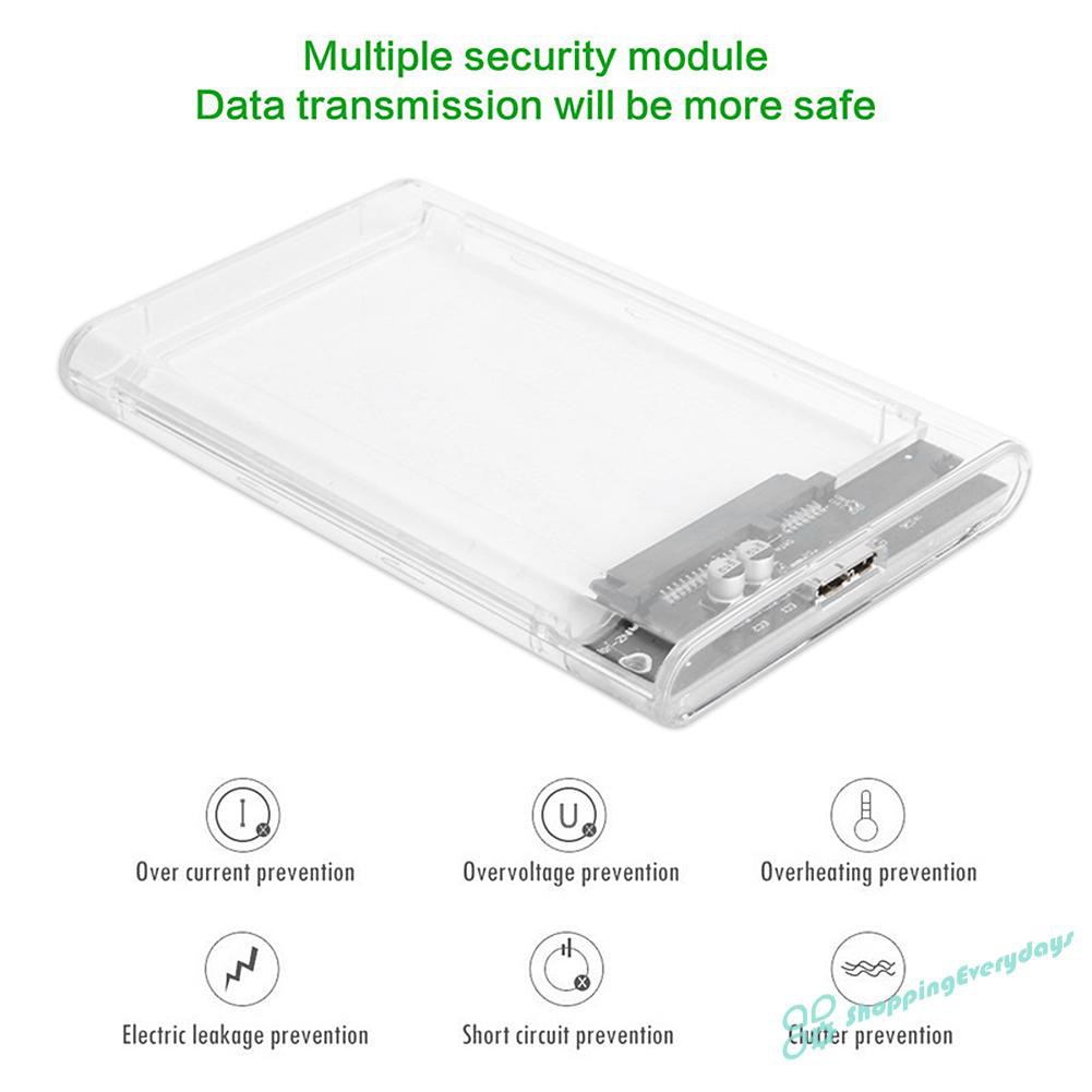 SV Hộp Đựng Ổ Cứng Ssd Sata Iii Sang Usb 3.0 Kích Thước 2.5 Inch