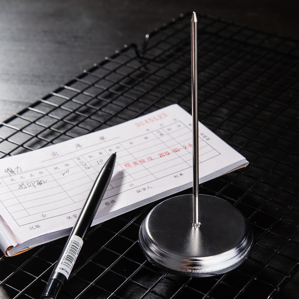 Cây cắm hóa đơn order inox Deli