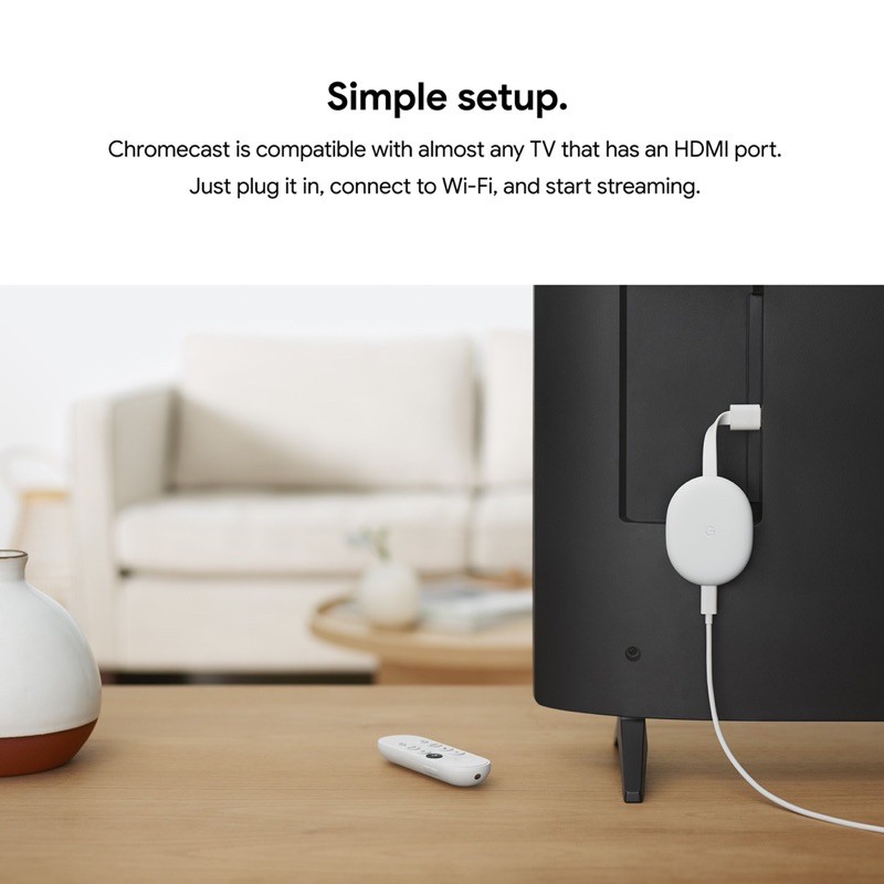 Google Chromecast with Google TV, chất lượng 4K HDR, ra lệnh Tiếng Việt