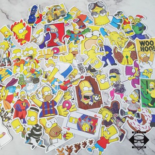 Set sticker/hình dán/decal Simpsons 050.
