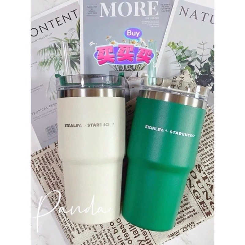 Cốc giữ nhiệt Starbucks cao cấp inox 304 tặng kèm ống hút