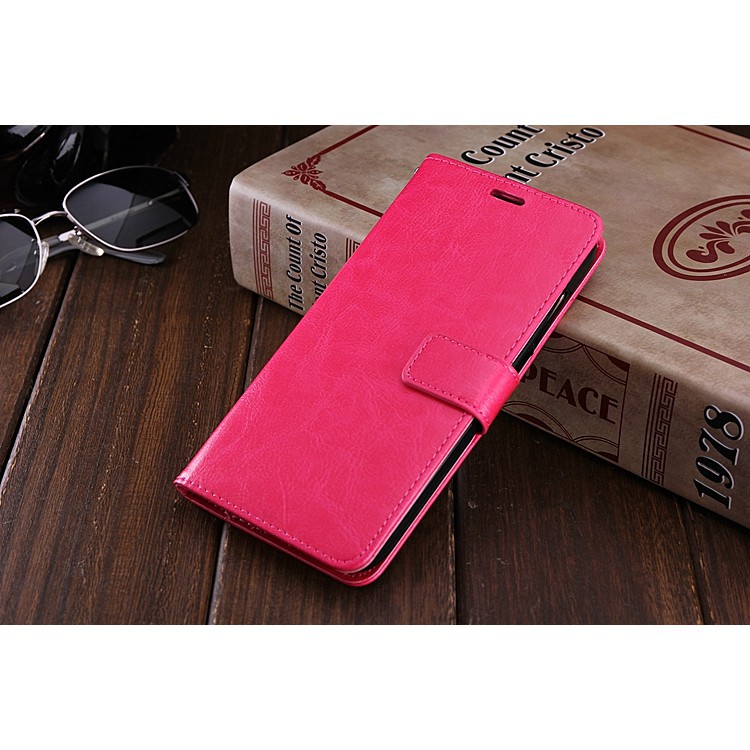 Bao da điện thoại màu trơn dạng ví thời trang cho Oppo F9 K1 | BigBuy360 - bigbuy360.vn