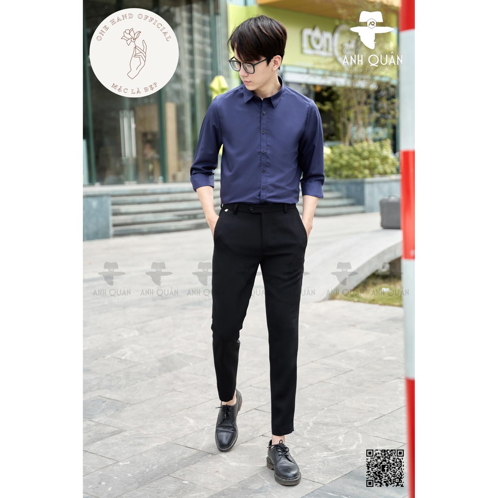 Áo sơ mi lụa nến 1HAND nam trắng dài tay vải lụa lịch lãm sang trọng - Mã SMN | BigBuy360 - bigbuy360.vn